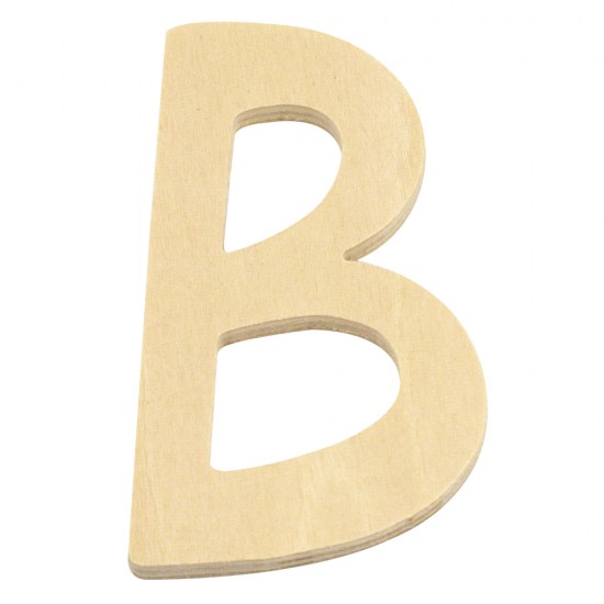 Litera B lemn natur, FSC Mix, 6 cm