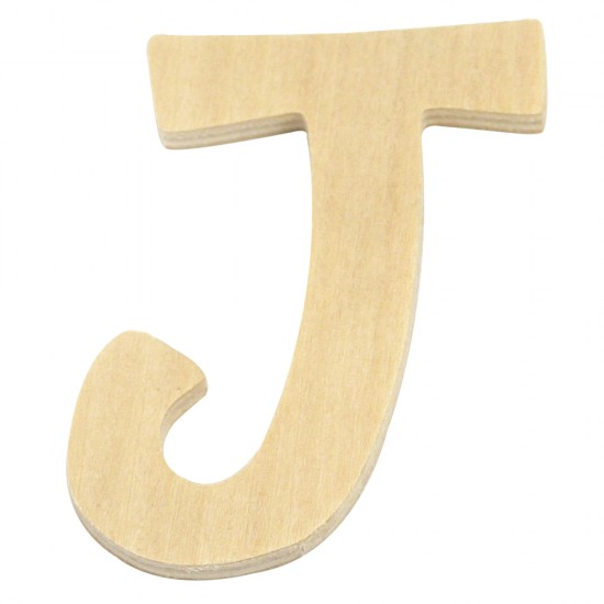 Litera J lemn natur, FSC Mix, 6 cm 