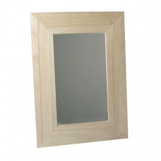 Cadru lemn natur, cu oglinda, FSC Mix, 30x42 cm
