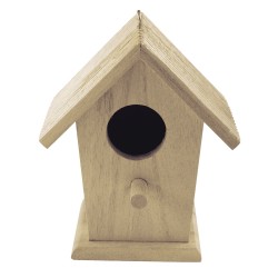 Casuta lemn pentru pasarele, FSC Mix Credit, 12x7.5x13 cm Casuta lemn pentru pasarele, FSC Mix Credit, 12x7.5x13 cm