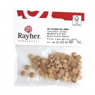 Jumatati de bila, lemn brut, FSC 100%, diam.8 mm, 40 buc/set