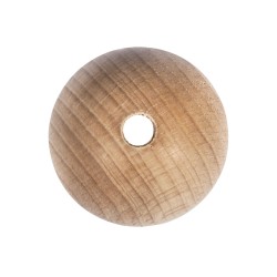 Bile lemn, diam.50 mm, diam. orificiu 8 mm, 2 buc/set