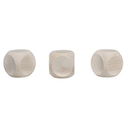 Zaruri lemn, FSC 100%, natur, 30x30 mm, 3 buc/set Zaruri lemn, FSC 100%, natur, 30x30 mm, 3 buc/set