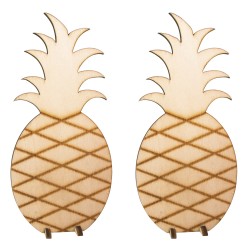 Ananas lemn natur, FSC 100%, 4,7x10 cm, 2 buc/set Ananas lemn natur, FSC 100%, 4,7x10 cm, 2 buc/set