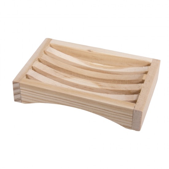 Suport lemn pentru sapunl, FSC Mix , 12.3x8x2.5cm