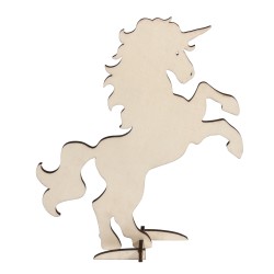 Unicorn lemn FSC 100%, to set, 19x24cm, 1pc