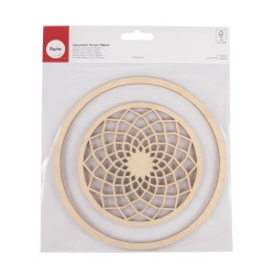 Dream catcher lemn natur, FSC100%, diam.13 cm+inel 18 cm Dream catcher lemn natur, FSC100%, diam.13 cm+inel 18 cm