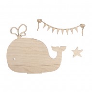 Balena lemn natur, FSC 100% 20x16.5x0.4 cm