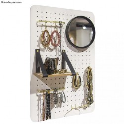 Placa MDF natur, cu orificii, 40x60x2.5 cm Placa MDF natur, cu orificii, 40x60x2.5 cm