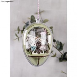 Kit creativ lemn "Prieteni de Paste",FSCMixCred, natural, 5-part, 10cm, 1 set, Rayher