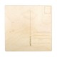 Carte postala lemn, natur, FSC Mix , 14.8x14.8x0.3 cm, 2 buc/set