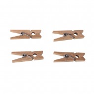 Clestisori lemn, Rayher, natur, 35mm, 32 buc/set