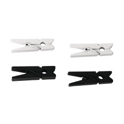 Clestisori lemn, Rayher, black- white, 35 mm, 26 buc/set Clestisori lemn, Rayher, black- white, 35 mm, 26 buc/set