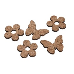 Flori si fluturi pluta, Rayher, 3.5 - 4.0 x 0.3 cm, 12 buc/set Flori si fluturi pluta, Rayher, 3.5 - 4.0 x 0.3 cm, 12 buc/set