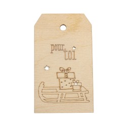 Eticheta personalizata, lemn natur, 4.8x8.2cm Eticheta personalizata, lemn natur, 4.8x8.2cm