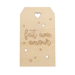 Eticheta personalizata, lemn natur, 4.8x8.2cm Eticheta personalizata, lemn natur, 4.8x8.2cm