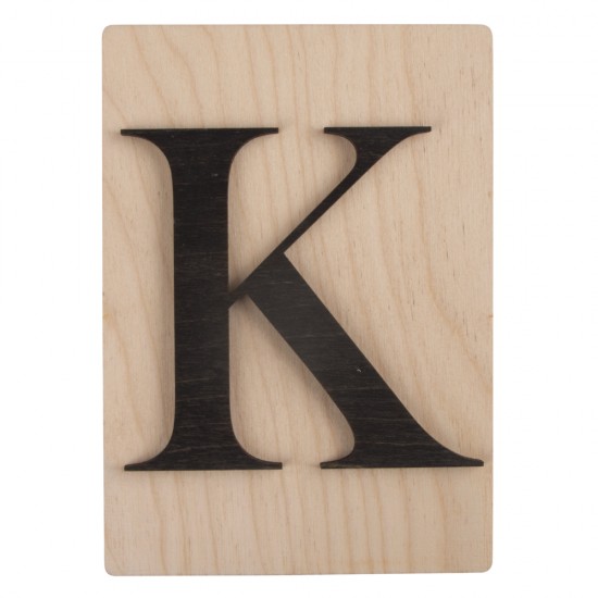 Litera K lemn, FSC Mixed , black, 10.5x14.8 cm