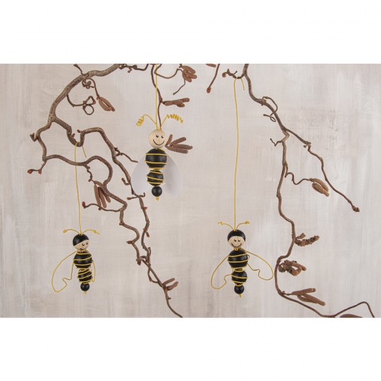 Kit creativ Rayher, colonie de albine, lemn, 6 piese/set