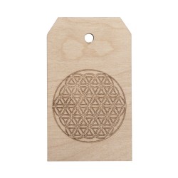 Eticheta lemn "Floarea vietii", 4.8x8.2 cm, Rayher Eticheta lemn "Floarea vietii", 4.8x8.2 cm, Rayher