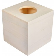 Cutie servetele din lemn, Rayher, 14x14x14cm