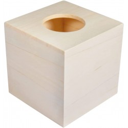 Cutie servetele din lemn, Rayher, 14x14x14cm Cutie servetele din lemn, Rayher, 14x14x14cm