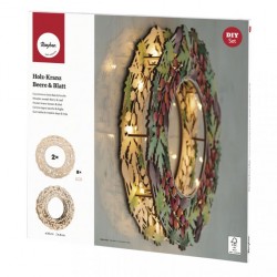 CORONITA DECORATIVA LEMN DE TOAMNA, RAYHER, 35CM CORONITA DECORATIVA LEMN DE TOAMNA, RAYHER, 35CM