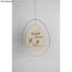 Ou de lemn, credit FSC Mix 13,8x19,3cm, cu snur, Rayher, 2/set