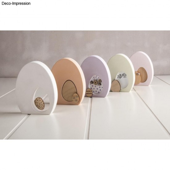 Oua de Paste din lemn, credit FSC Mix 2-8 cm, 9/set, Rayher