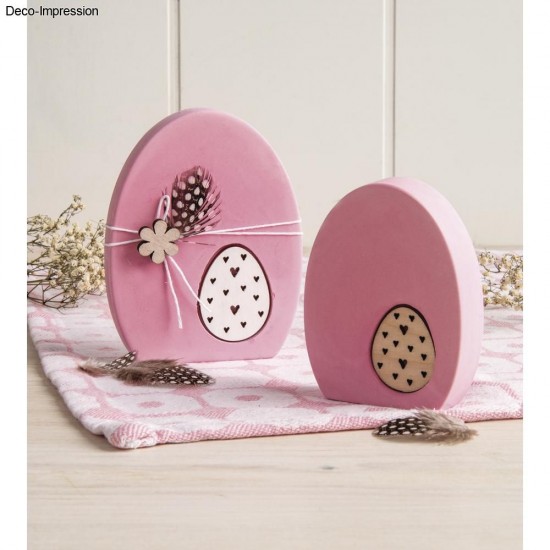 Oua de Paste din lemn, credit FSC Mix 2-8 cm, 9/set, Rayher