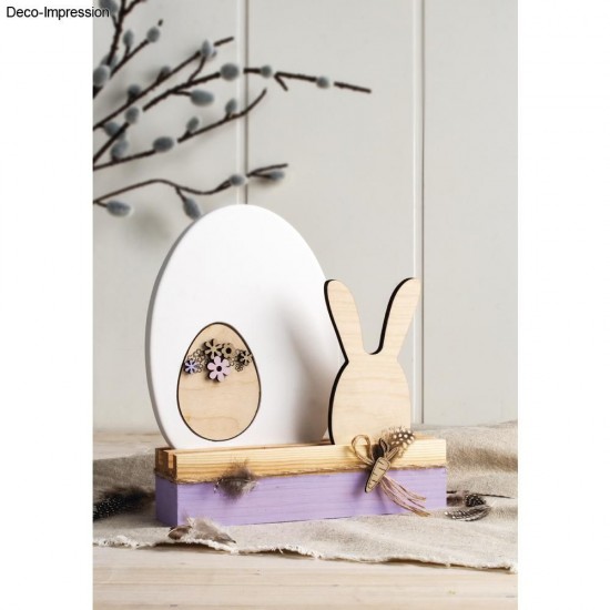 Oua de Paste din lemn, credit FSC Mix 2-8 cm, 9/set, Rayher