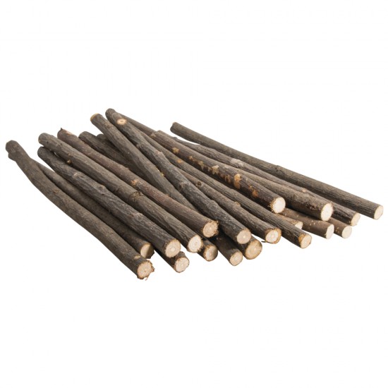 Bete lemn natur, diam.0.8-1.2cm, lungime 20-25 cm, 20 buc/set