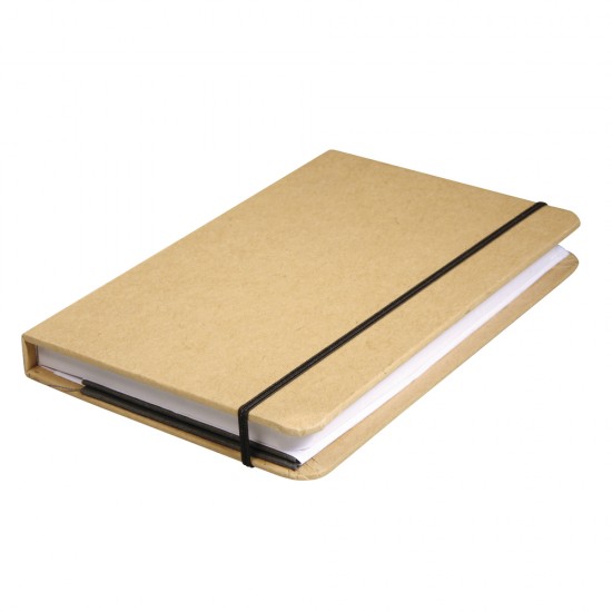 Notebook FSCM, hartie kraft, 9x14x1,5cm, 100 coli, 80 g/m2