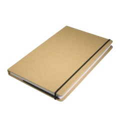 Notebook FSCM, hartie kraft, 13x21x1,5 cm, 100 coli, 80 g/m2 Notebook FSCM, hartie kraft, 13x21x1,5 cm, 100 coli, 80 g/m2