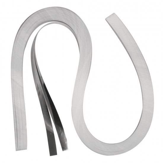 Folie Quilling, Rayher, silver, 53x0.9 cm, 105g/m2, 100 buc/set
