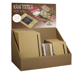 Display notebook & pen, made of kraft paper, 24-piece Display notebook & pen, made of kraft paper, 24-piece
