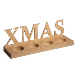 Papier mache "XMAS" pentru lumanari FSC Reciclat 100, 32x9x10cm