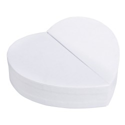 Cutie Rayher, in forma de inima, din papier mache, culoare alba, dimensiune 12x11,5x3cm