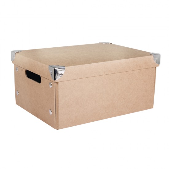 Papier mache cutie depozitare pliabila FSC rec. 100%, 32.5x25x16cm
