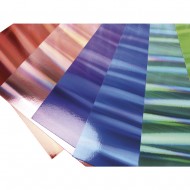 Holographic crush paper, A4, 250g , 8 coli/pachet  8culori 