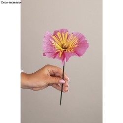 Kit pentru flori din hartie creponata floristica, culori asortate pastel 105g/m2, Rayher