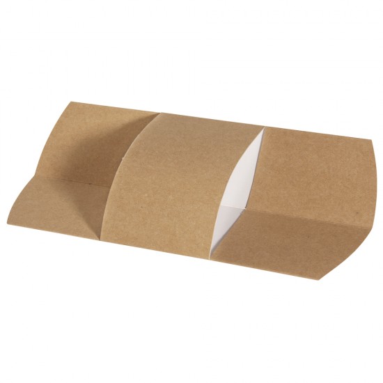 Cuff for cutlery, brown, food-safe, 10.2x22.5cm, tab-bag 4pc