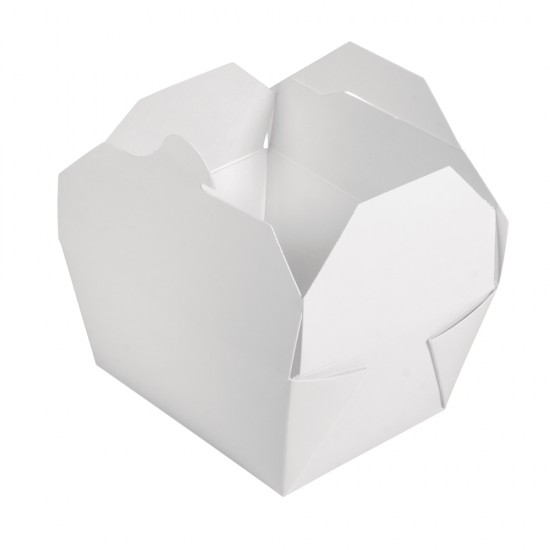 Cutie carton, 600ml, alb, 12x10.5cm, set 4pc