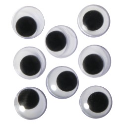 Set decorativ Rayher, ochisori negri adezivi, diametru 20 mm, 8/set Set decorativ Rayher, ochisori negri adezivi, diametru 20 mm, 8/set