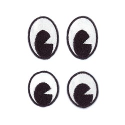 Model textil pentru calcat, aprox.2,8x2cm,alb+negru