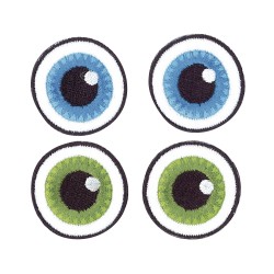 Model textil pentru calcat, 3cm, albastru + verde,2 perechi