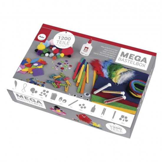 Kit Rayher creativ, Mega cutie de crafting, 1,200 piese / set