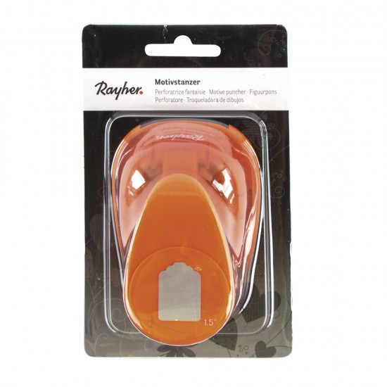 Perforator Rayher, eticheta, 6.8x4.5 cm