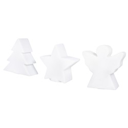 Ghirlanda LED, pentru interior, stele, brad, înger, cutie de carton 21pc