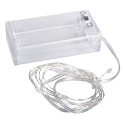 Mini LED-ghirlanda, Rayher, 120 cm, 10 lumini, pentru interior, lumina alba