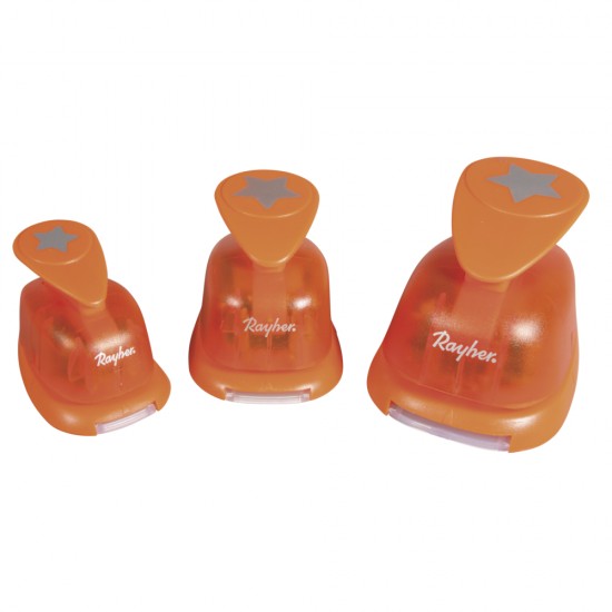 Perforator Rayher, stea, 3/set